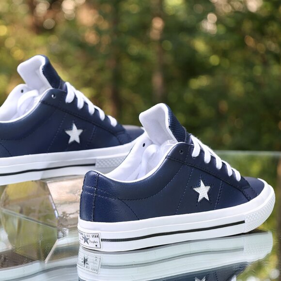 Converse One Star Perforated leather Blue - Picture 11 of 13